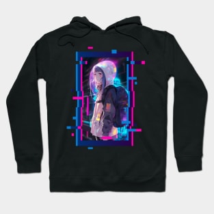 Cyber Futuristic Girl - Anime Shirt Hoodie